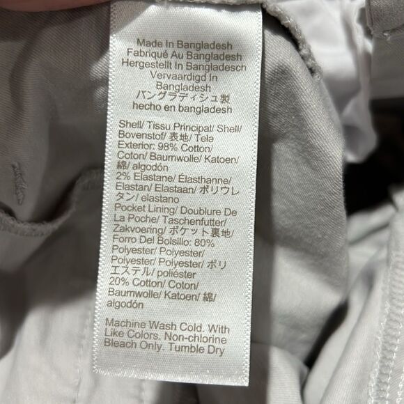 J. crew Factory Al569 9" Frankie Bermuda Shorts Gray Chino NWT size 0 - Picture 10 of 10